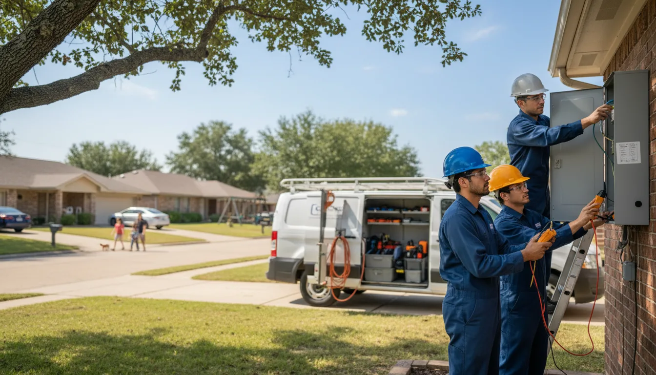 Certified electrician providing emergency electrical services in Amberson, PA